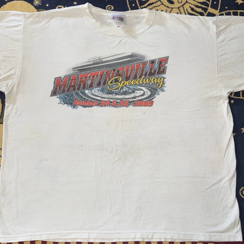 2009 Indy 500 Martinsville Speedway Clash Tum 500 Chase Authentic Tshirt Size 2x